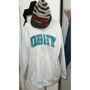 Obey Hooded Sweatshirt Pullover Mens M Obey Worldwide